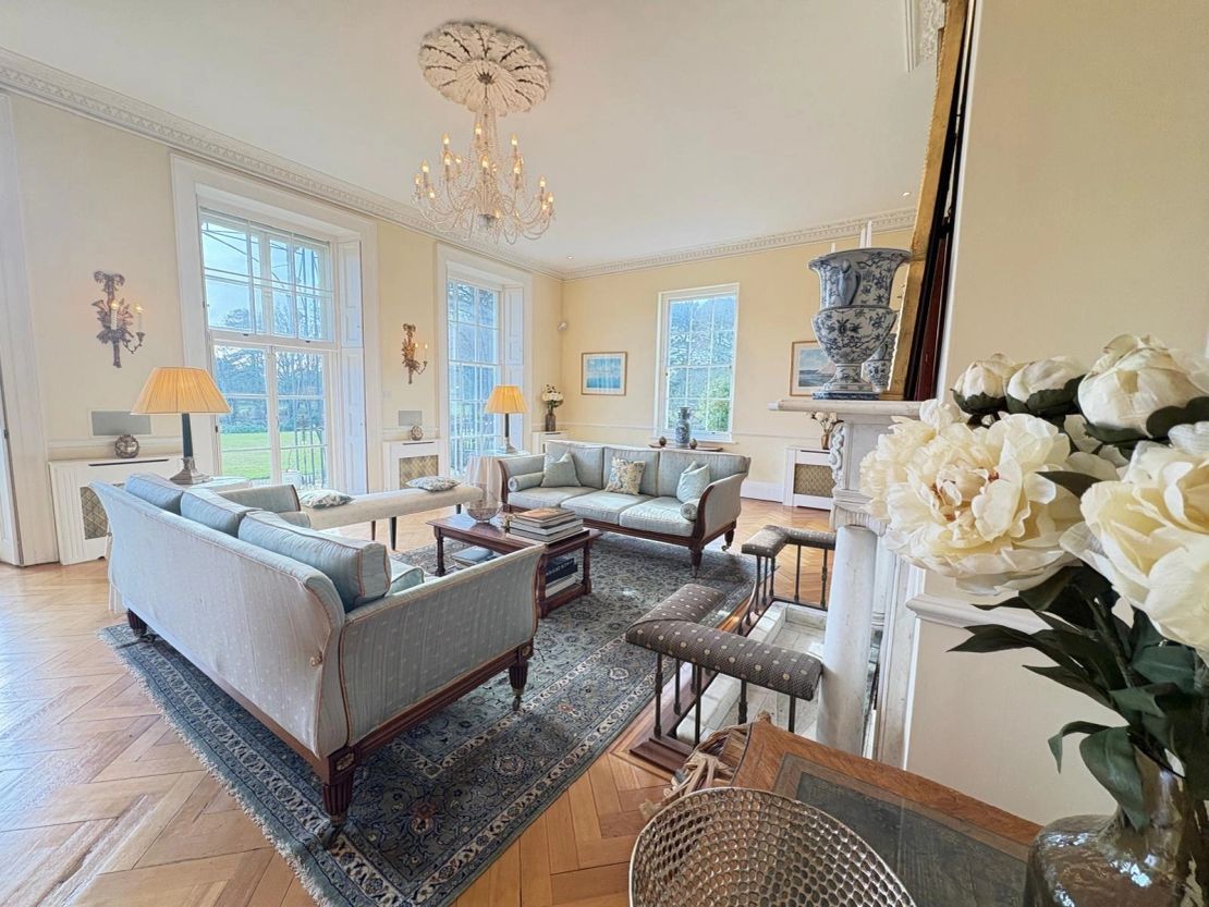 The drawing room at The Manor