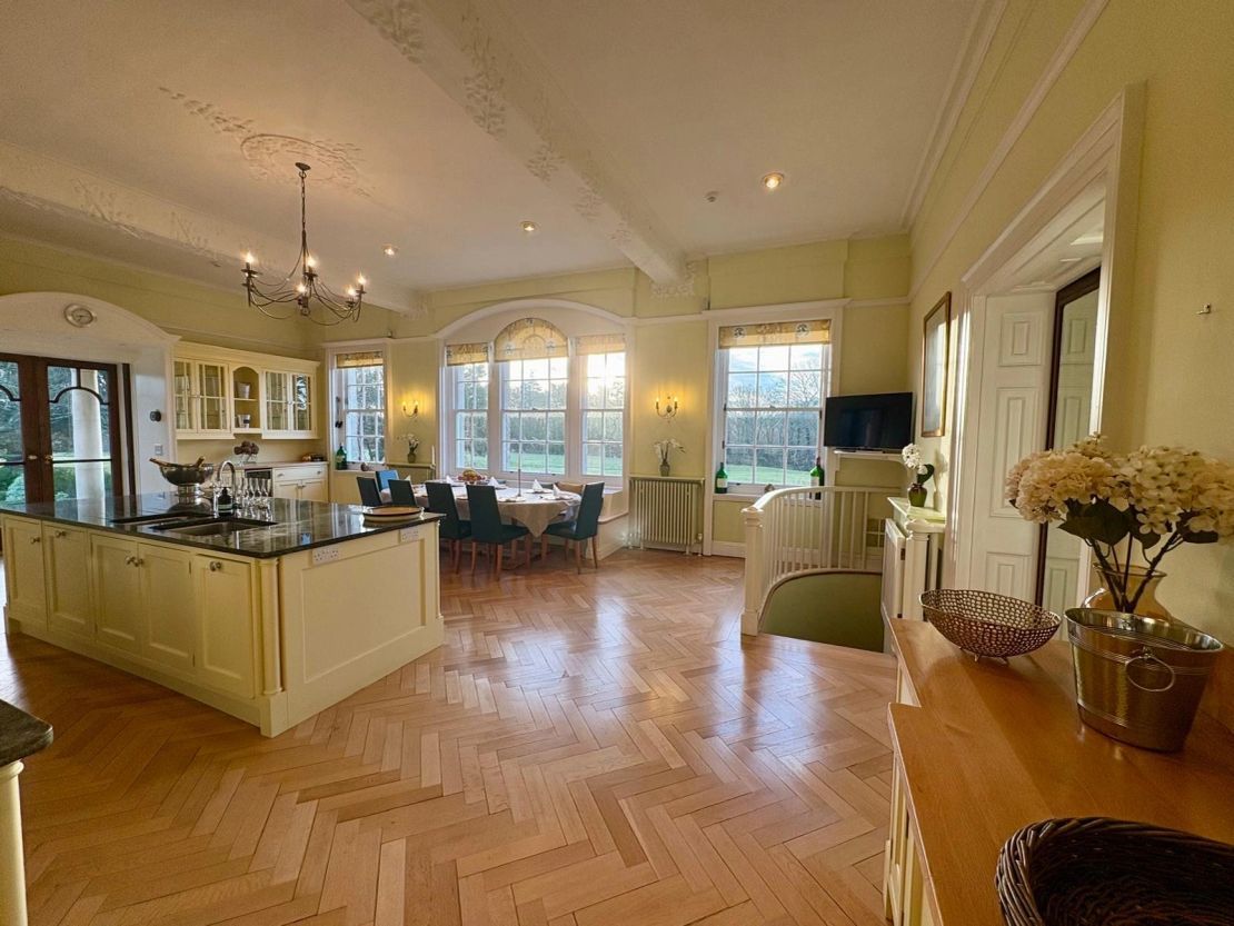 The Manor kitchen and dining area